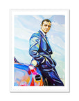 Sean Connery with Aston Martin, James Bond Collection - Print On Fine Art Paper
