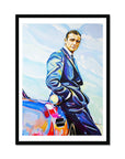 Sean Connery with Aston Martin, James Bond Collection - Print On Fine Art Paper