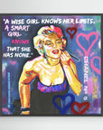 Marilyn Monroe "A Smart Girl" - Print On Fine Art Canvas