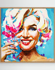 Marilyn Monroe "Keep Smiling.." - Print on Fine Art Canvas