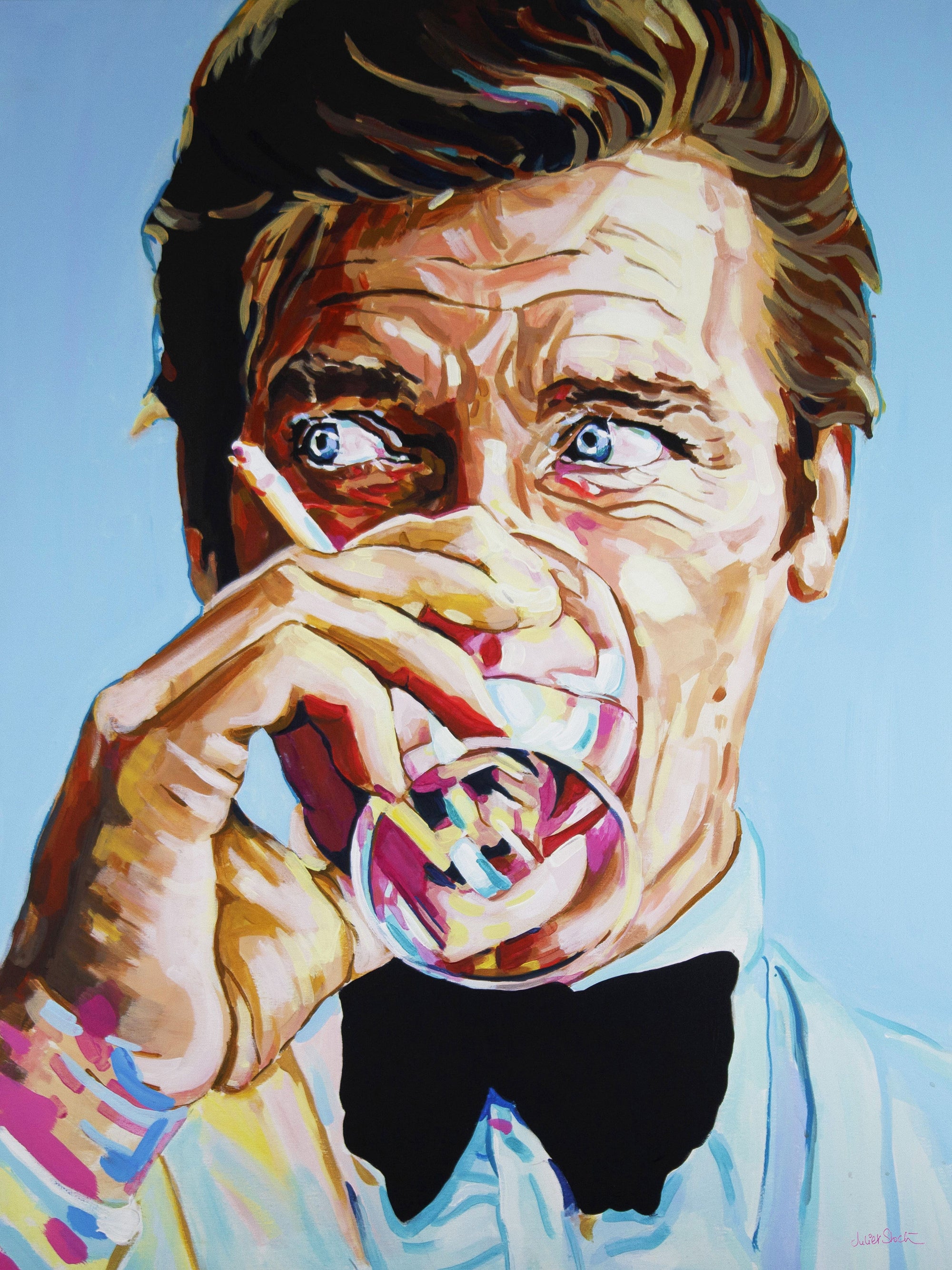 Roger Moore, James Bond Collection - Print On Fine Art Canvas