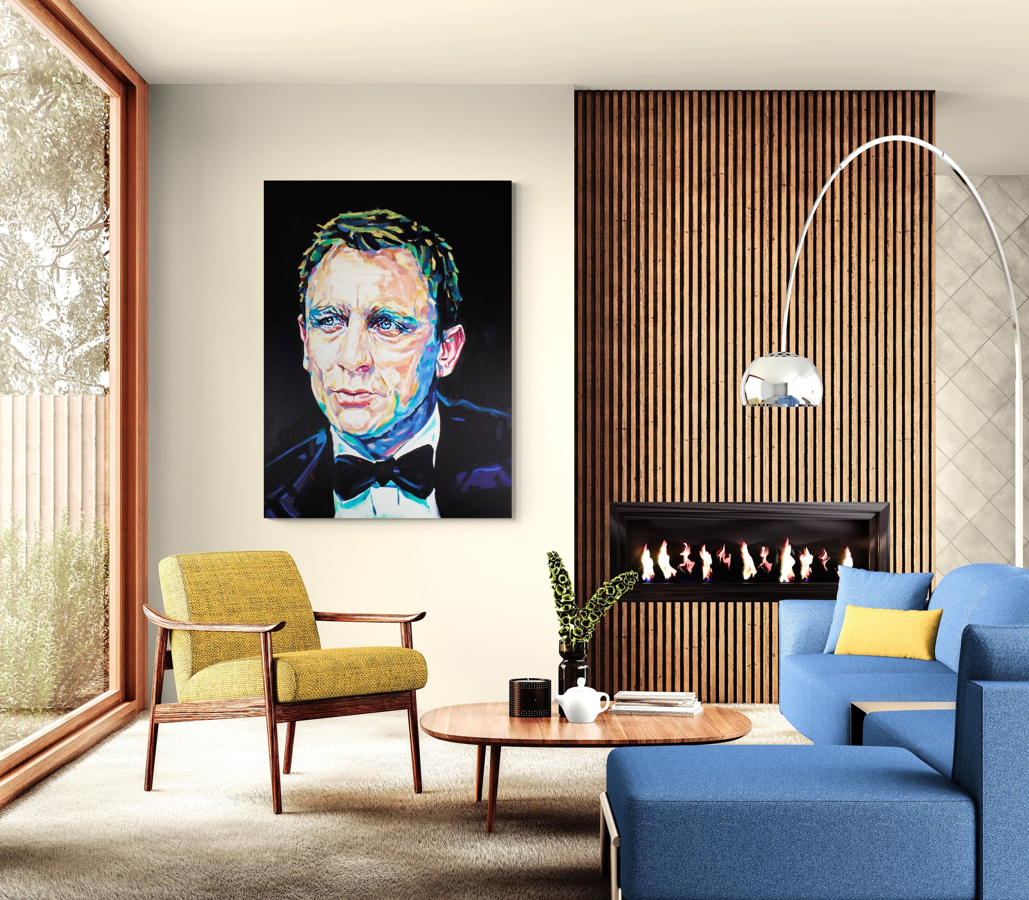 Daniel Craig, James Bond Collection - Print On Fine Art Canvas