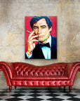 Timothy Dalton, James Bond Collection - Print On Fine Art Canvas