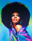 Diana Ross, Icons Collection - Print On Fine Art Canvas