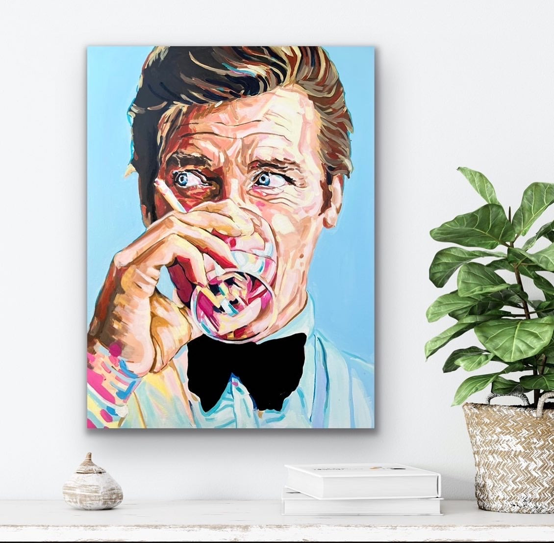 Roger Moore, James Bond Collection - Print On Fine Art Canvas