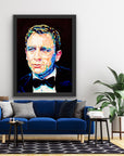 Daniel Craig, James Bond Collection - Print On Fine Art Canvas