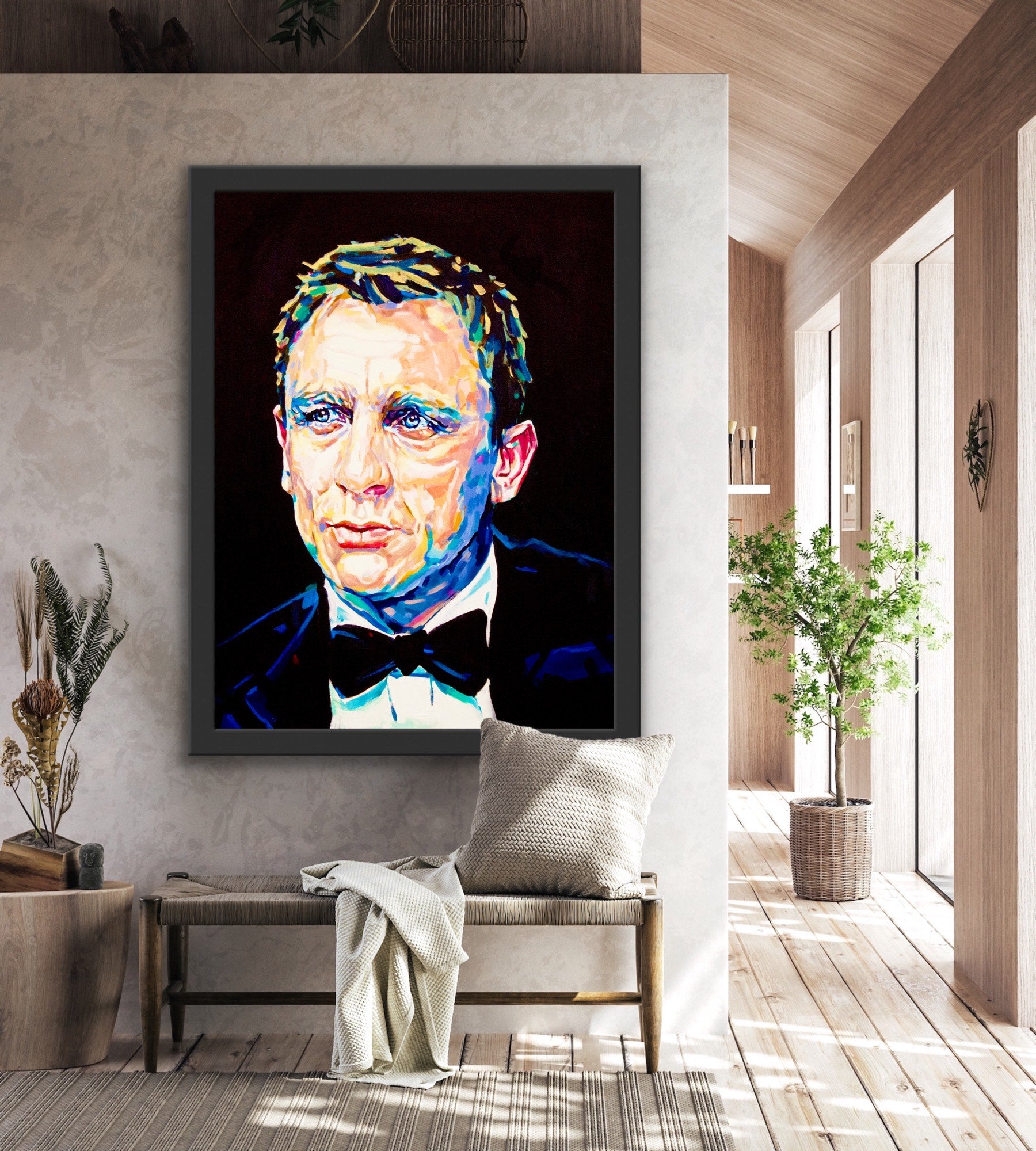 Daniel Craig, James Bond Collection - Print On Fine Art Canvas