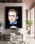 Daniel Craig, James Bond Collection - Print On Fine Art Canvas