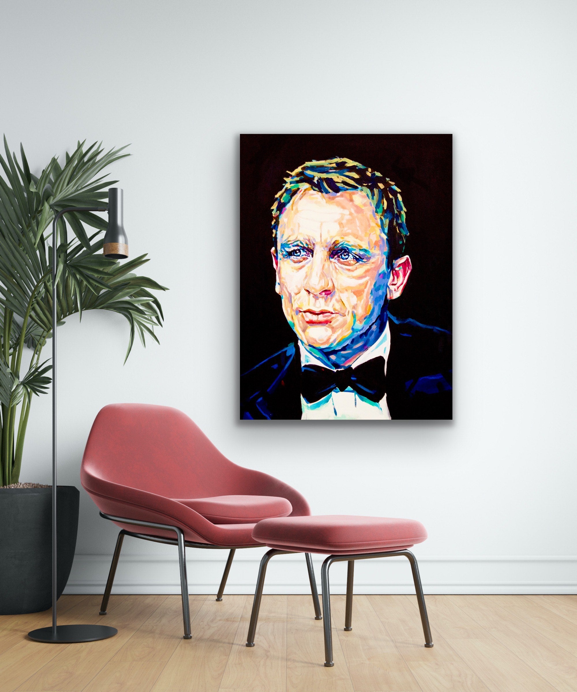 Daniel Craig, James Bond Collection - Print On Fine Art Canvas