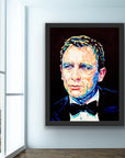 Daniel Craig, James Bond Collection - Print On Fine Art Canvas