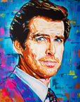 Pierce Brosnan, James Bond Collection - Print On Fine Art Paper