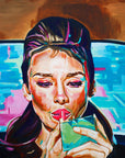 Audrey Hepburn, Icons Collection - Print On Fine Art Canvas