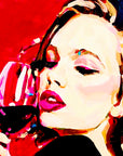 Scarlett Seduction - Print On Fine Art Canvas