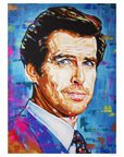 Pierce Brosnan, James Bond Collection - Print On Fine Art Paper