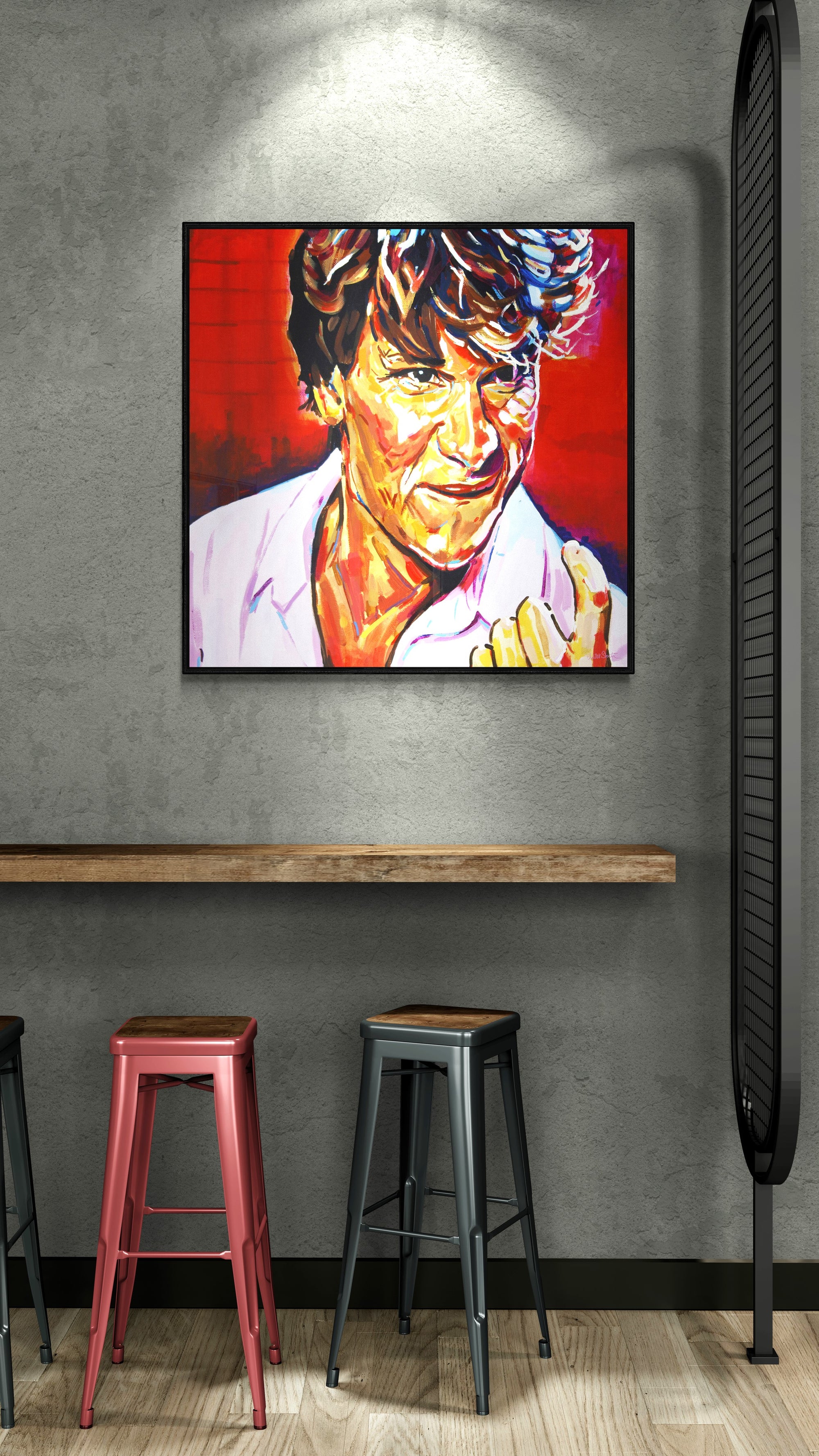 Patrick Swayze, Icons Collection - Print On Fine Art Canvas
