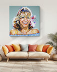 Olivia Newton John, Icons Collection - Print On Fine Art Canvas