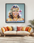 Olivia Newton John, Icons Collection - Print On Fine Art Canvas