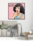 Dame Joan Collins - Print On Fine Art Canvas
