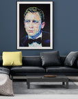 Daniel Craig, James Bond Collection - Print On Fine Art Paper
