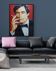 Timothy Dalton, James Bond Collection - Print On Fine Art Canvas