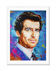 Pierce Brosnan, James Bond Collection - Print On Fine Art Paper