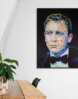 Daniel Craig, James Bond Collection - Print On Fine Art Canvas