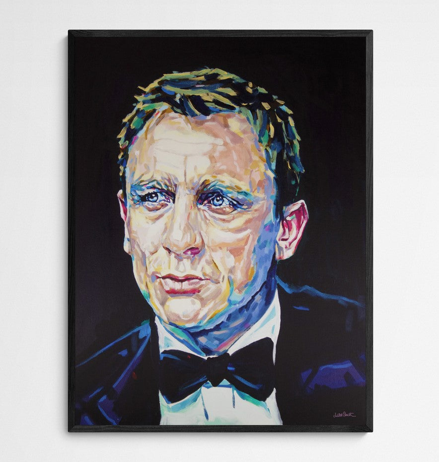 Daniel Craig, James Bond Collection - Print On Fine Art Canvas