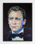 Daniel Craig, James Bond Collection - Print On Fine Art Canvas
