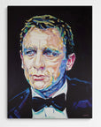 Daniel Craig, James Bond Collection - Print On Fine Art Canvas