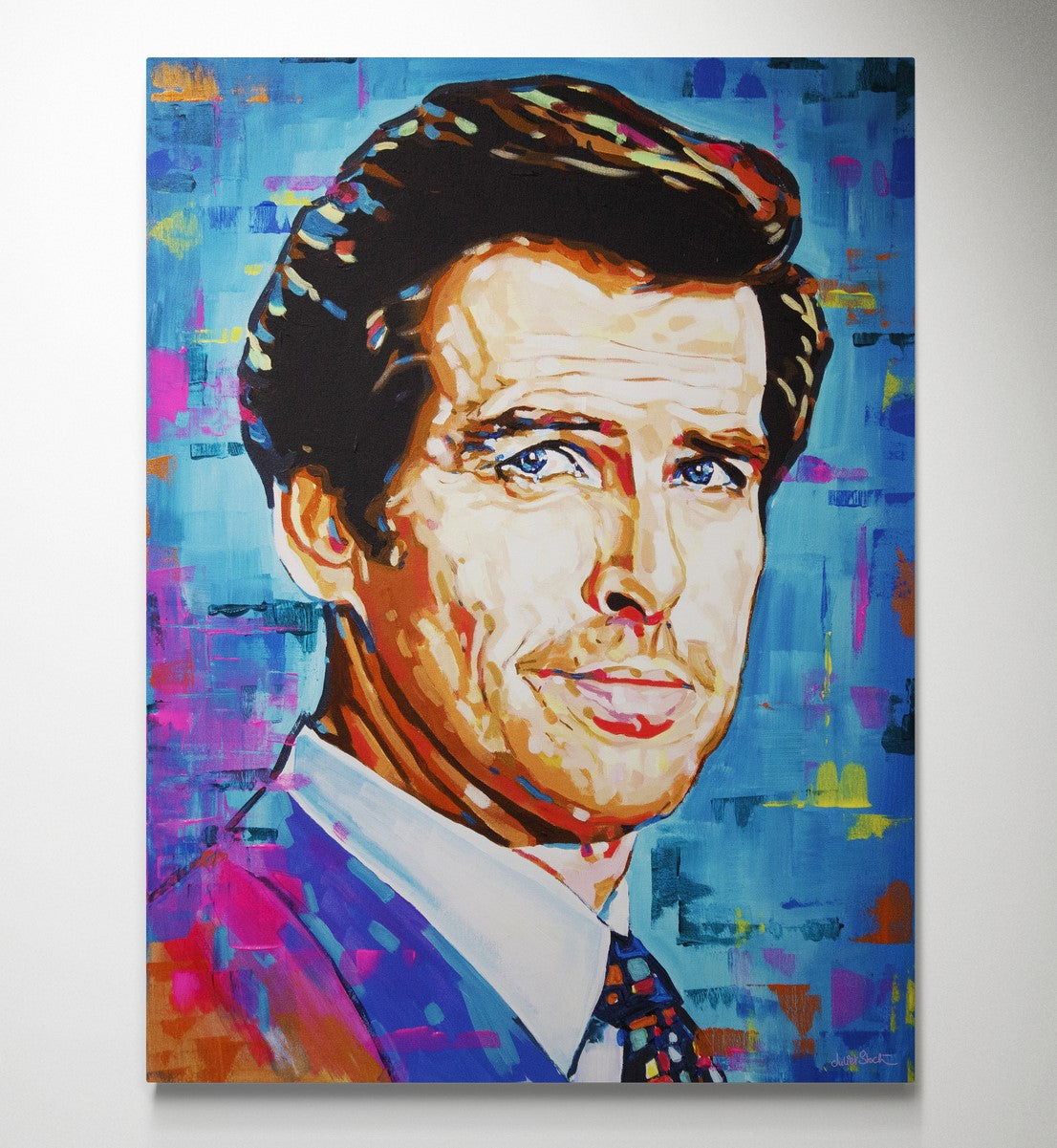 Pierce Brosnan, James Bond Collection - Print On Fine Art Canvas