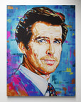 Pierce Brosnan, James Bond Collection - Print On Fine Art Canvas