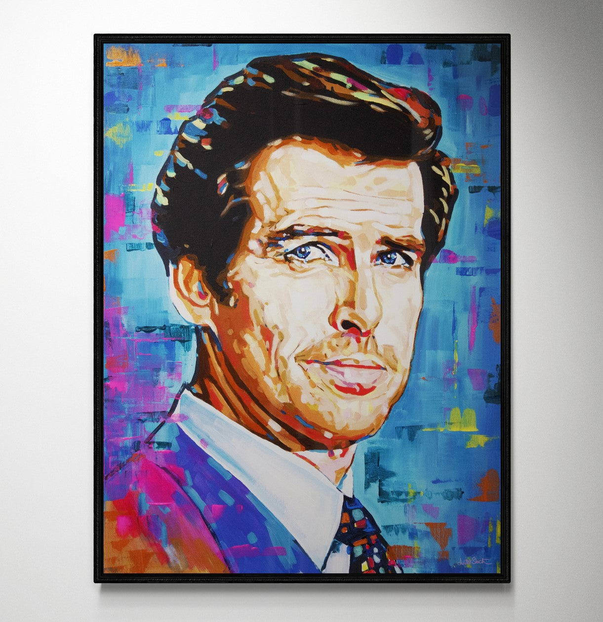 Pierce Brosnan, James Bond Collection - Print On Fine Art Canvas