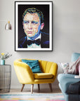 Daniel Craig, James Bond Collection - Print On Fine Art Paper