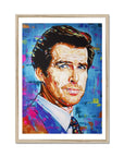 Pierce Brosnan, James Bond Collection - Print On Fine Art Paper
