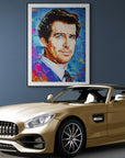 Pierce Brosnan, James Bond Collection - Print On Fine Art Paper