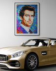 Pierce Brosnan, James Bond Collection - Print On Fine Art Paper