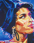 Amy Winehouse, Icons Collection - Print On Fine Art Canvas