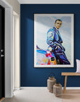 Sean Connery with Aston Martin, James Bond Collection - Print On Fine Art Paper