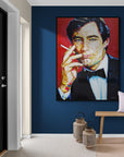 Timothy Dalton, James Bond Collection - Print On Fine Art Canvas