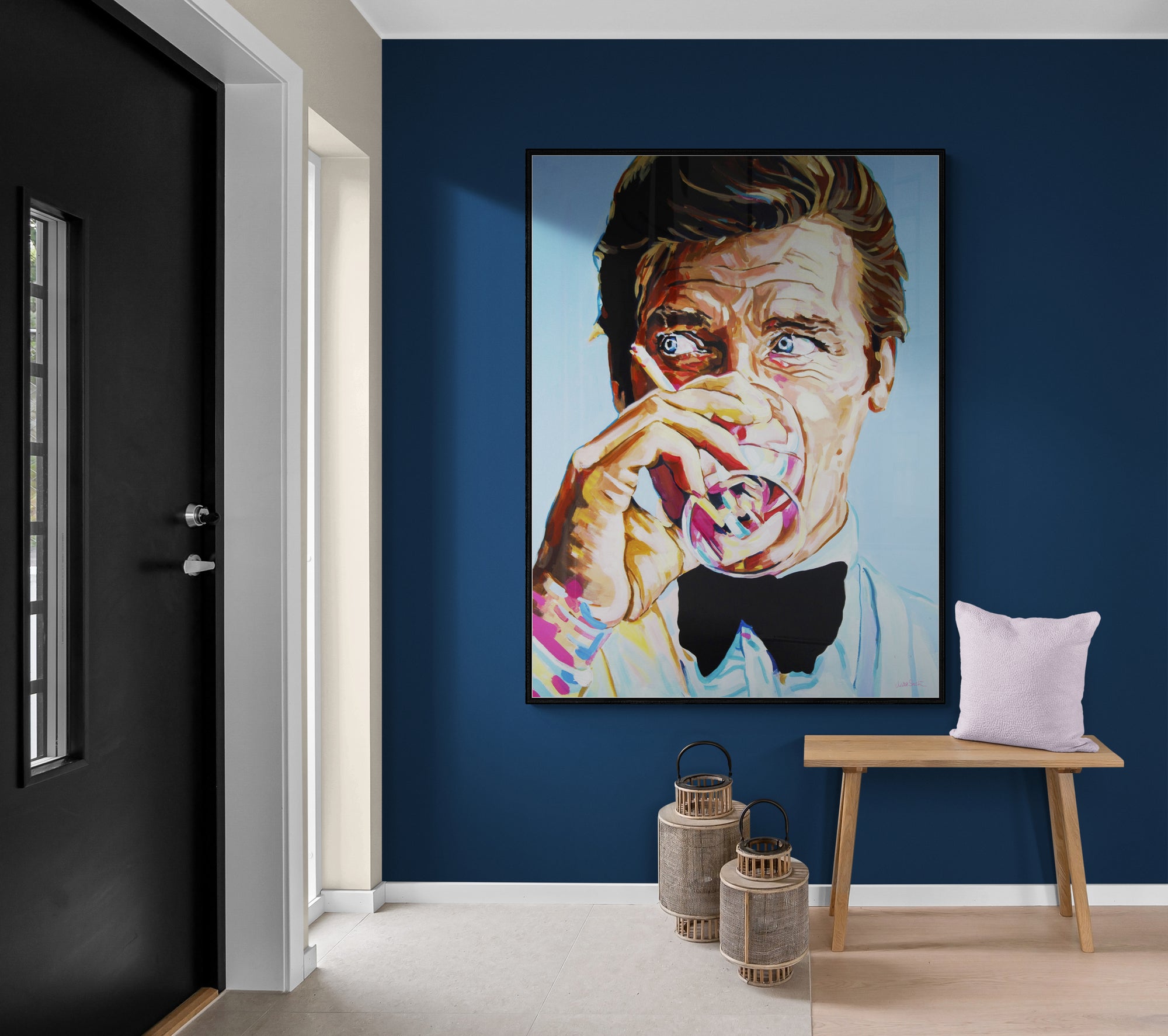 Roger Moore, James Bond Collection - Print On Fine Art Canvas