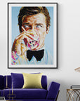 Roger Moore, James Bond Collection - Print On Fine Art Paper