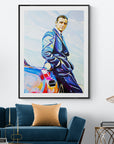 Sean Connery with Aston Martin, James Bond Collection - Print On Fine Art Paper