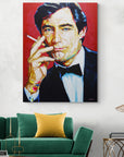 Timothy Dalton, James Bond Collection - Print On Fine Art Canvas