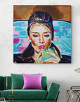 Audrey Hepburn, Icons Collection - Print On Fine Art Canvas