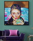 Audrey Hepburn, Icons Collection - Print On Fine Art Canvas