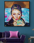 Audrey Hepburn, Icons Collection - Print On Fine Art Canvas