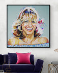 Olivia Newton John, Icons Collection - Print On Fine Art Canvas