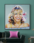 Olivia Newton John, Icons Collection - Print On Fine Art Canvas