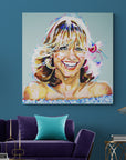 Olivia Newton John, Icons Collection - Print On Fine Art Canvas
