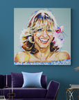 Olivia Newton John, Icons Collection - Print On Fine Art Canvas